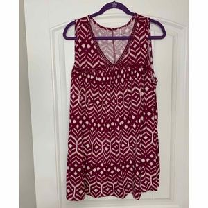 Lane Bryant Ikat Flowy Tank Sleeveless Top
